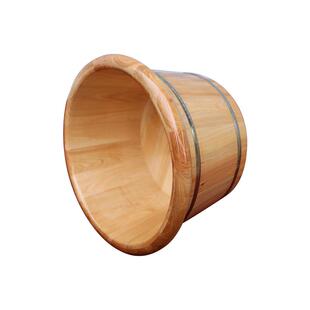 泡脚桶木桶实木一件起批足浴桶洗脚木桶圆边木质加厚洗脚盆