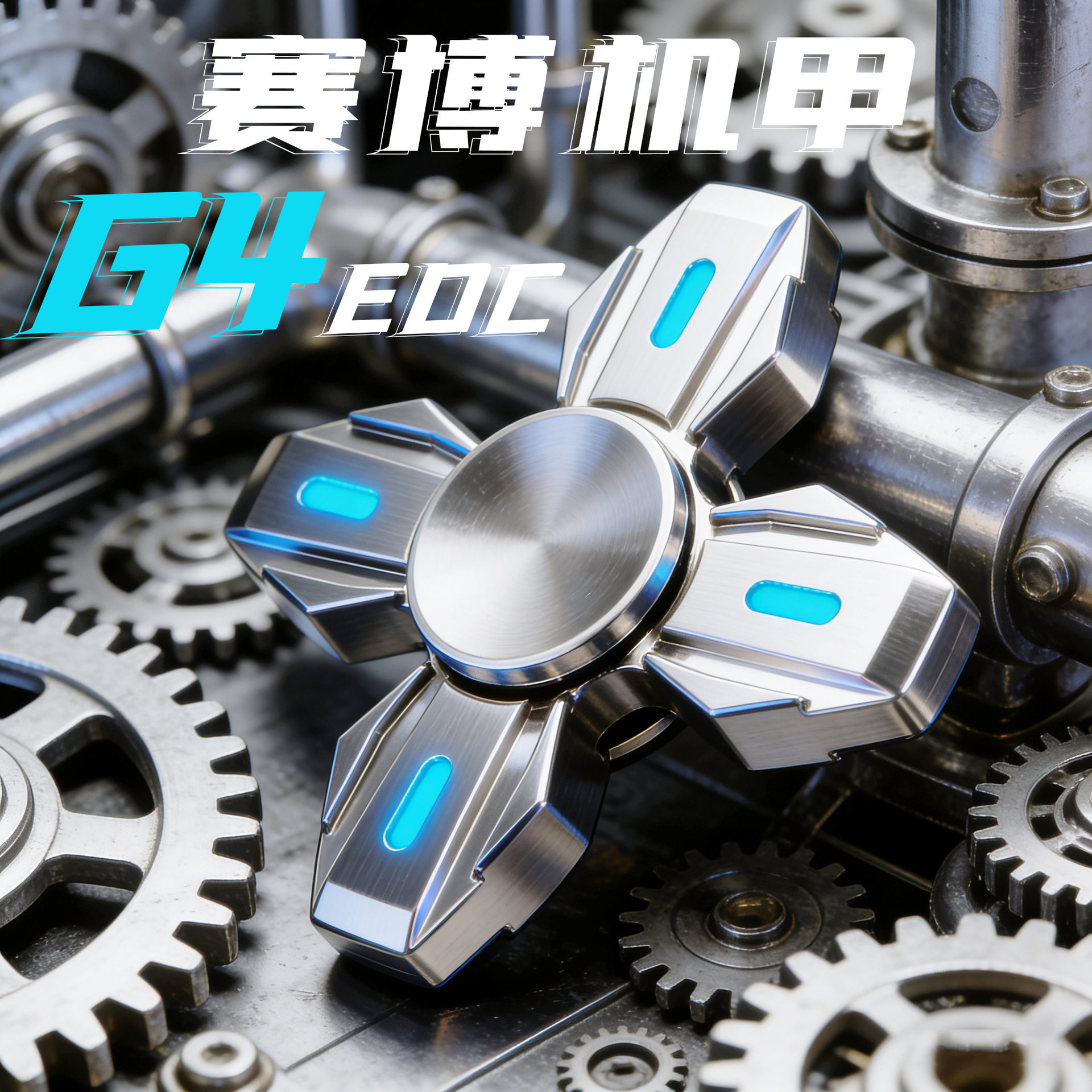 新品EDC夜光指尖陀螺不锈钢发光