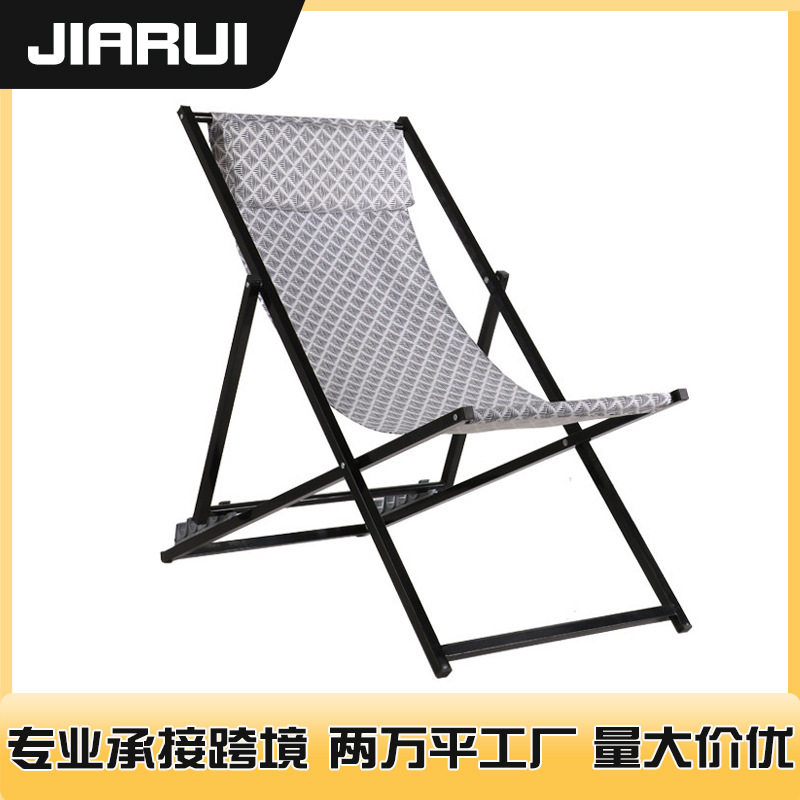 折叠躺椅午休椅子办公室午睡网布靠背椅电脑椅夏天休闲沙滩椅餐椅