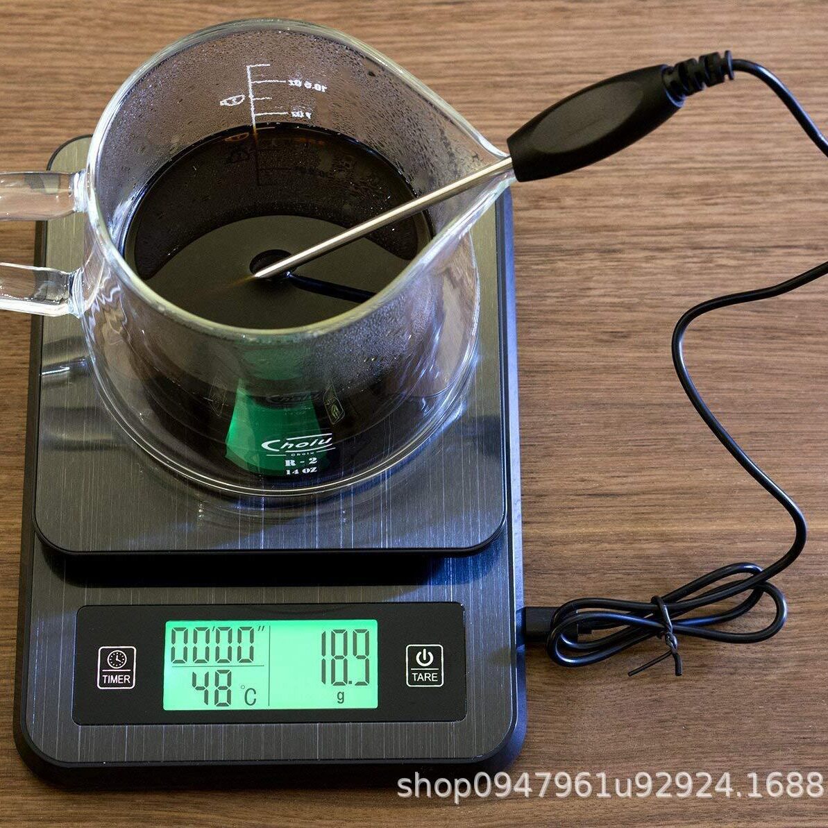 新款经典款多功能厨房秤 手冲咖啡电子秤 3KG/0.1G 带探针