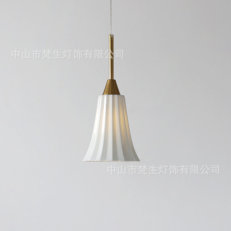 流年小吊灯 中古现代简约陶瓷法式美式餐厅吧台阳台卧室床头灯具