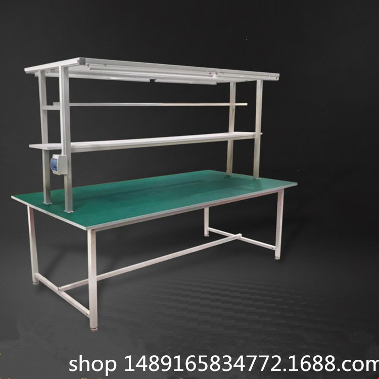 厂家直销防静电工作台双面带灯打包台桌流水线装配台工厂专用机械