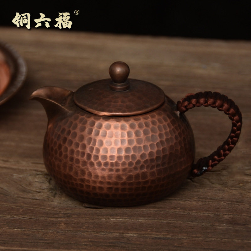 纯手工铜壶 铜茶壶 烧水壶 沏茶铜壶 加厚小铜壶