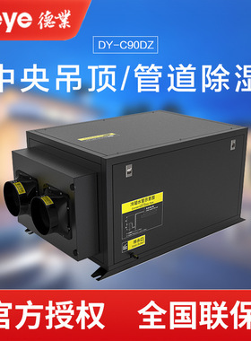 吊顶除湿机 德业DY-C90DZ吸顶式除湿机别墅湿度控制管道除湿机