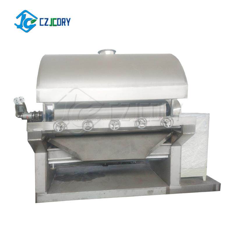 食品添加剂中成药全脂奶粉乳胶乳糖洗衣片废盐水双滚筒刮板干燥机