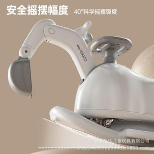 多功能儿童挖掘机花生扭扭车溜溜车防侧翻1 新款 3岁宝宝音乐摇马