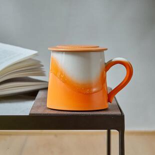 象上陶瓷杯子带盖马克杯精致好看的杯子女新款2024小众设计感礼盒