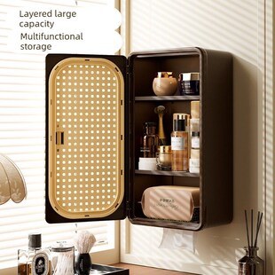 精选中古风收纳纸巾盒悬挂式大包纸巾壁挂式家用厨房卫生间倒挂置