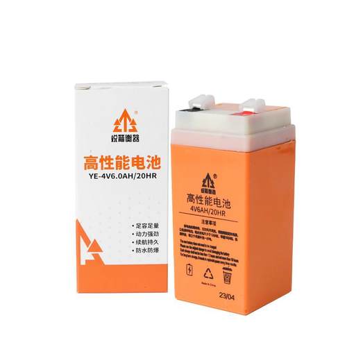 锐箭君凯顺电池4v6ah电子秤充电蓄电瓶4v4AH20HR电池台秤通用配件