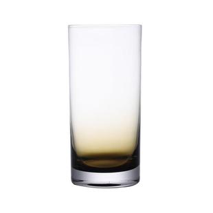 Yuki雪浅中古杯 颜值水杯 棕色直身酒杯饮料杯啤酒杯子vintage日式