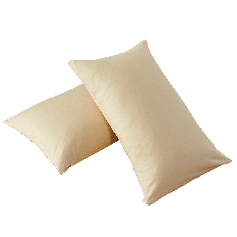 一只装】纯色全棉单人枕头套40x60学生乳胶枕套家用枕芯套48x74cm