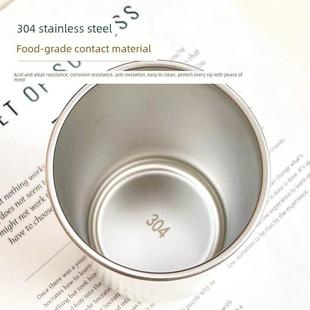 啤酒杯 家用防烫牛奶杯 情 吸管杯 Ward百汇304不锈钢咖啡杯