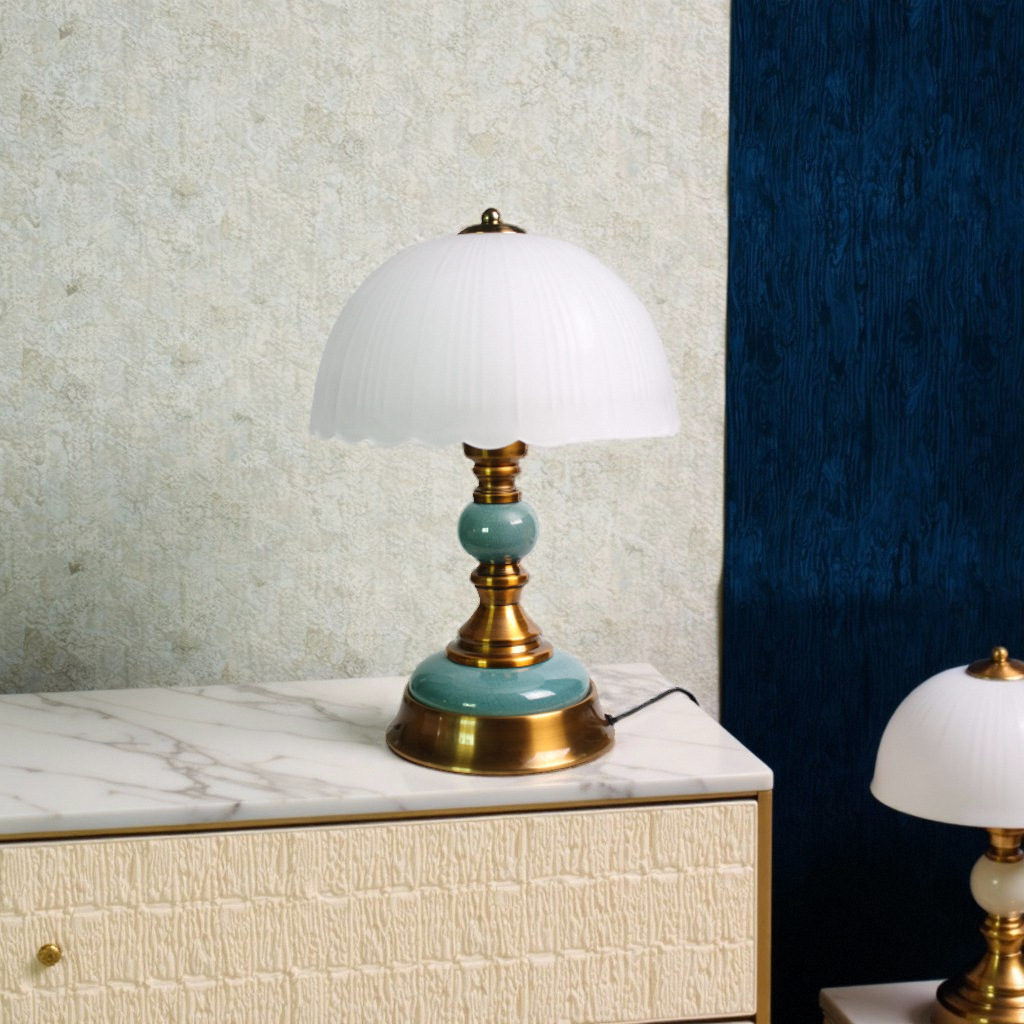 日本品质陶瓷台灯新款 美式新中式复古卧室床头灯 欧式主卧床头柜