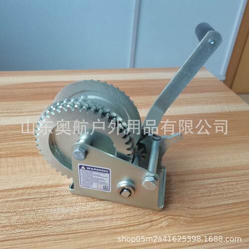 手摇绞自锁式优惠船用绞盘带1200磅绞盘大热镀锌涂层绞车机