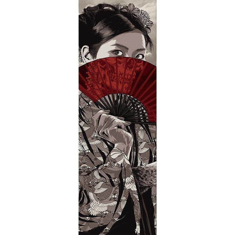 日式和风武士装饰画日本浮世绘挂画日料店居酒屋纹身店壁画墙画