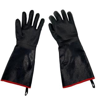 氯丁胶手套耐高温350度手闷子隔热阻燃bbq防火防烫耐酸碱劳动防护