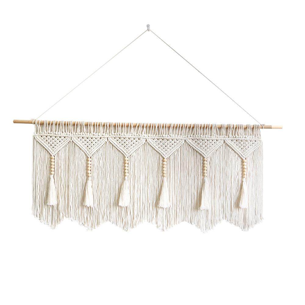 新款货源北欧风手工编织挂毯流苏墙饰房间装饰沙发背景壁挂,居家布艺,挂毯/壁毯,淘宝优惠券,粉丝福利购,淘宝优惠卷