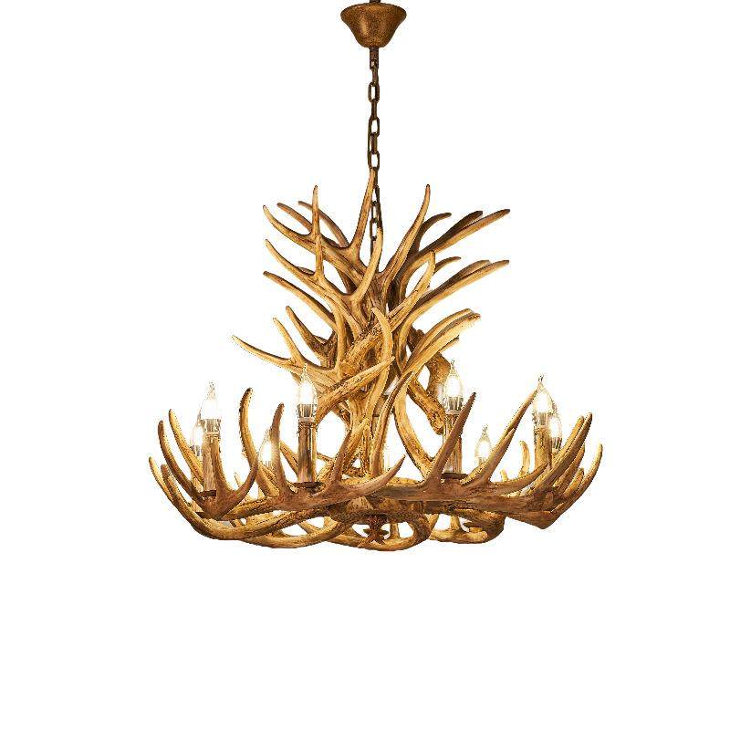 鹿角灯美式复古工业风鹿角吊灯火锅店服装店餐厅清吧小木屋灯具,家装灯饰光源,智能吊灯,淘宝优惠券,粉丝福利购,淘宝优惠卷