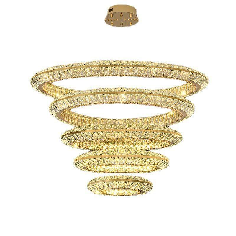 中山灯具客厅吊灯2024新款卧室轻奢餐厅水晶吊灯现代简约大气圆环,家装灯饰光源,智能吊灯,淘宝优惠券,粉丝福利购,淘宝优惠卷