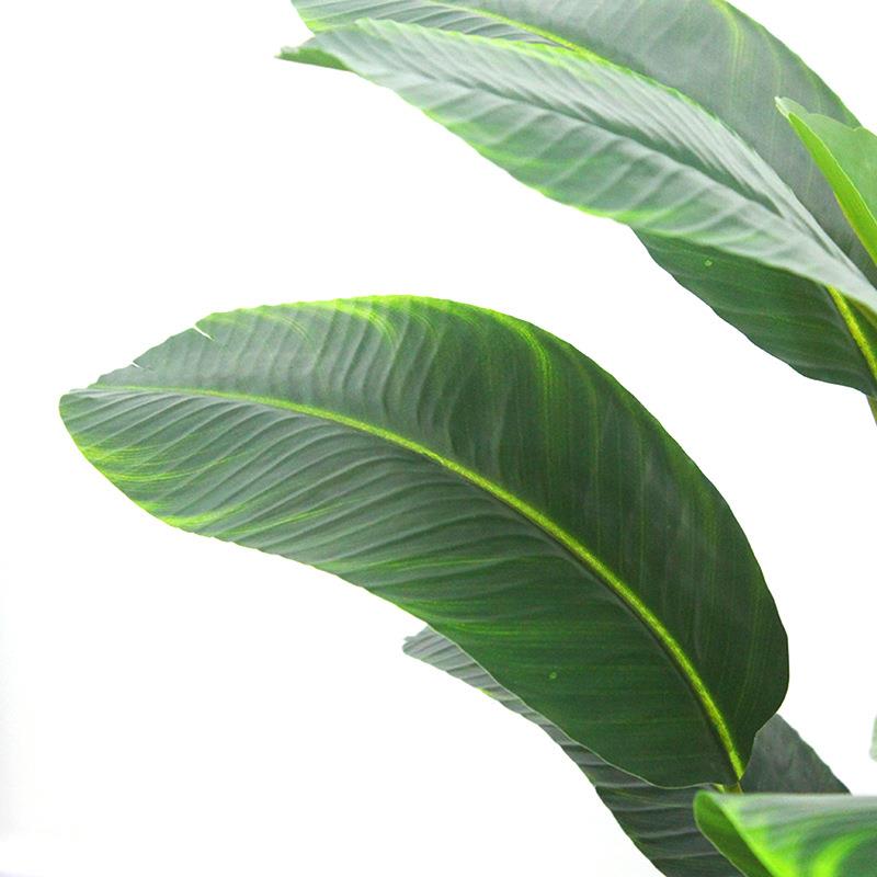 北欧-人蕉仿真绿植香盆栽五杆蕉叶室内装饰树造假景旅家居摆件