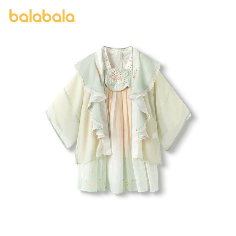 巴拉巴拉汉服女童连衣裙2025秋童装儿童国风长袖襦裙,童装/婴儿装/亲子装,唐装,淘宝优惠券,粉丝福利购,淘宝优惠卷