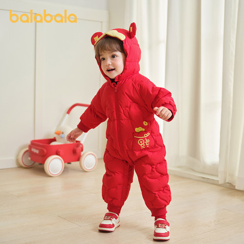 巴拉巴拉balaOne连体衣羽绒服
