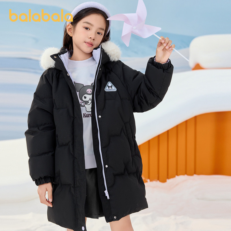 巴拉巴拉【库洛米IP】童装儿童长款女童羽绒服冬装蓄热保暖外套潮,童装/婴儿装/亲子装,羽绒服,淘宝优惠券,粉丝福利购,淘宝优惠卷