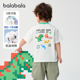 T恤宝宝纯棉打底衫 儿童上衣2025夏装 新款 巴拉巴拉男童短袖 童装 小5