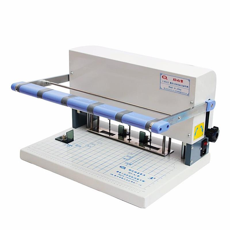 电动三孔打孔机XD-A2档案装订机打孔厚度45mm麻花钻孔距可调