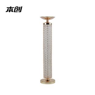 新款欧式圆形水AIJ晶置罗马柱婚礼台桌摆布道子具婚庆T路引摆件