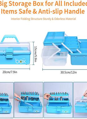 2XD26PCS6件套蛋裱花嘴工具收纳盒套装奶油裱花袋YD糕I焙工具大烘