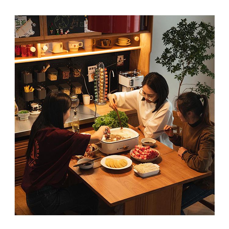 北欧实木餐边多柜29949客厅餐桌靠墙一体储物柜日式能收水纳橱功