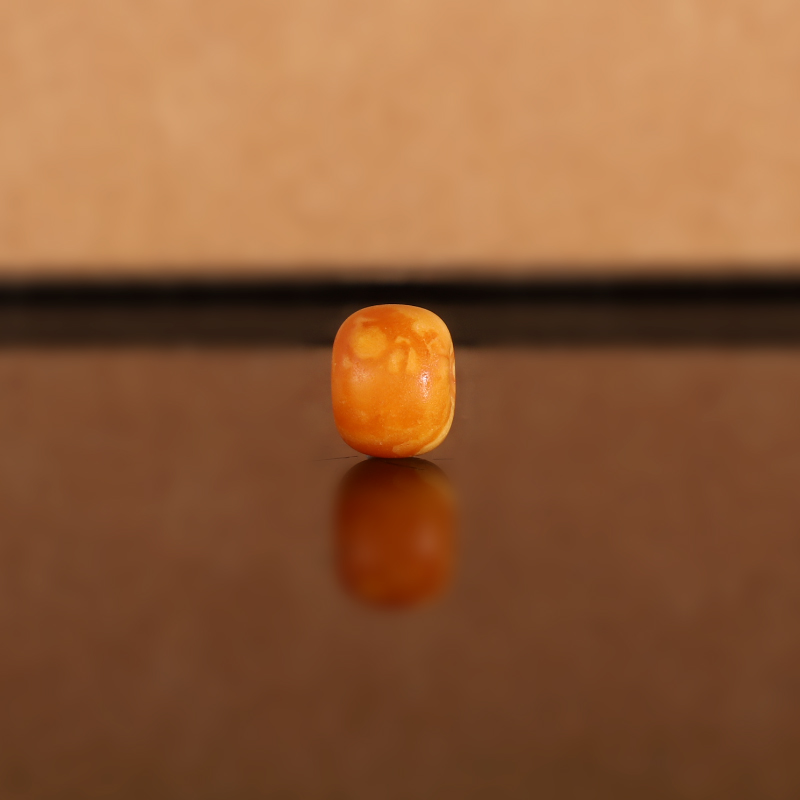 天然俄料老蜡老型散珠LL2 8x6.2mm 毕业级云端古董老蜜蜡配珠隔珠