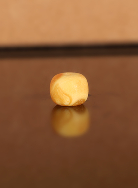 天然俄料老蜡老型散珠LL66 9x7.2mm 云端古董老蜜蜡配珠隔珠