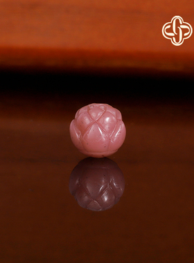 建廷天然盐源玛瑙散珠 莲花珠 9.7mm 配珠 满肉精工配饰单颗精品