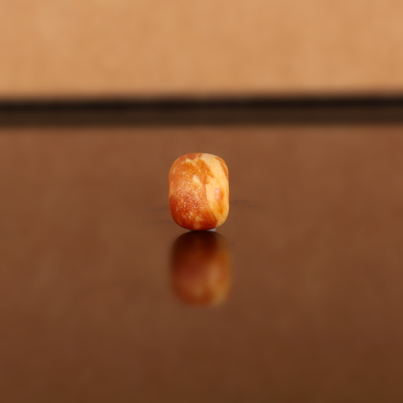 天然俄料老蜡老型散珠LL23 8.1x6.2mm 云端古董老蜜蜡配珠隔珠