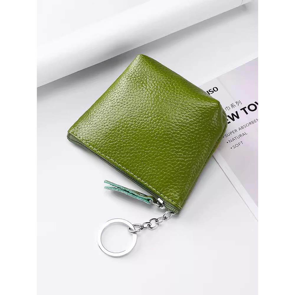 2024新款真皮小包包女牛皮零钱包创意车钥匙包小清新迷你卡包钱包