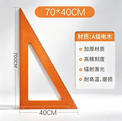 木工三角尺专用大号拐尺90度加厚直角三角板高精度电木板角尺装修