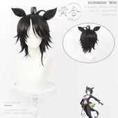 黄合 分体耳朵同色尾巴 富士奇石cos假发 赛马娘Pretty Derby