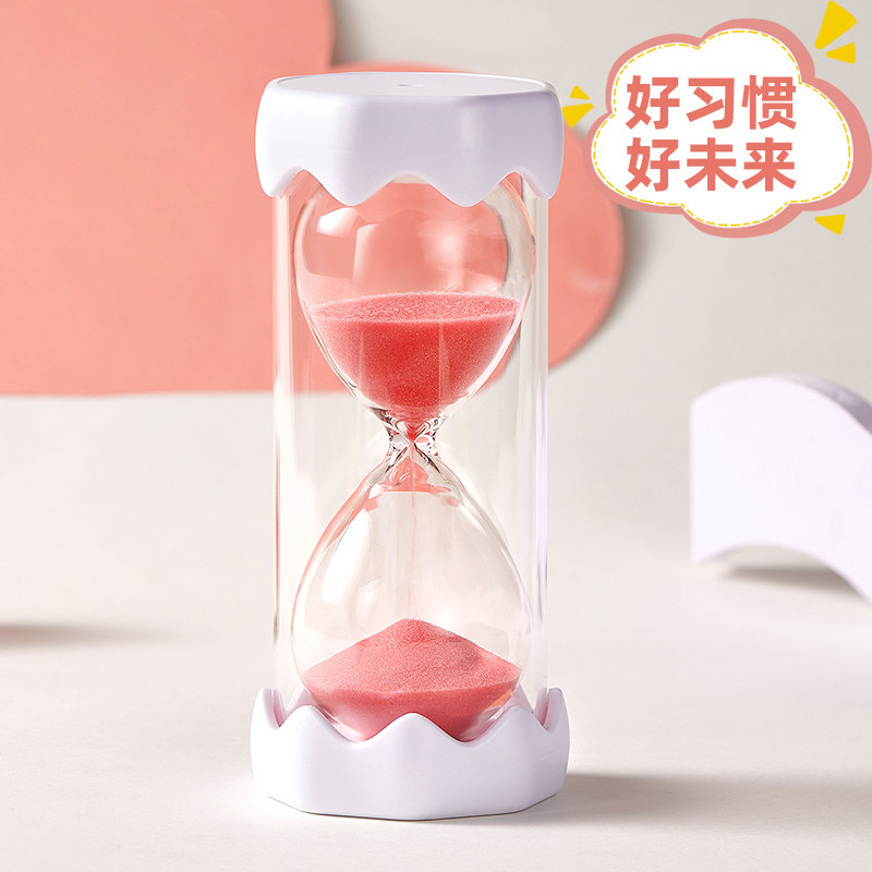儿童简约沙漏计时器5/20/30/60分钟时间组合一T套防摔流沙瓶小摆,家居饰品,装饰摆件,淘宝优惠券,粉丝福利购,淘宝优惠卷