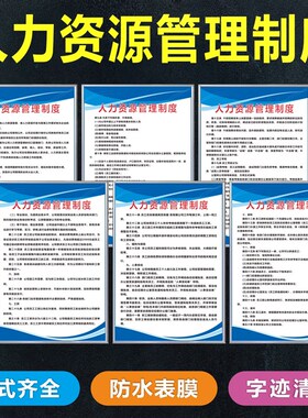 人力资源劳务派遣公司规章管理制度E上墙牌社会保障考核办证标识