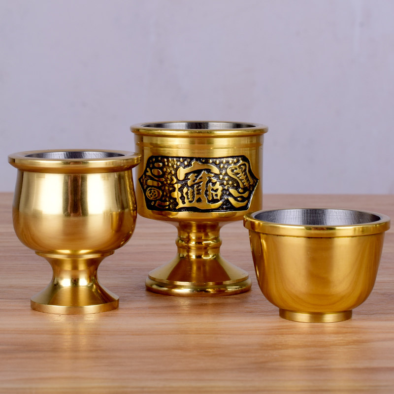 铜酒壶茶壶酒杯茶杯纯黄铜家用公司E供奉拜财神关公土地公高脚供,家居饰品,装饰摆件,淘宝优惠券,粉丝福利购,淘宝优惠卷