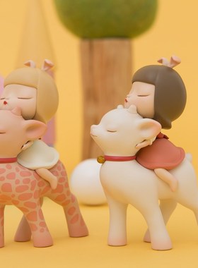 白夜童话 祥鹿初晴Litev 艺术家贾晓鸥新品摆件车载创意酒柜礼