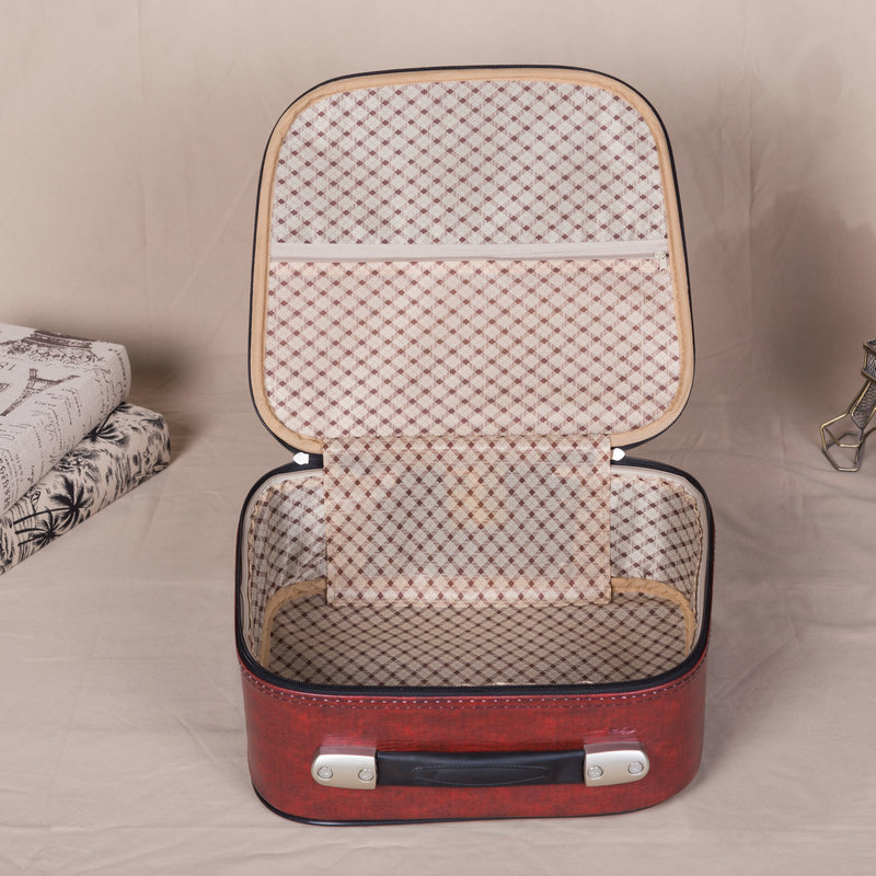 复古皮箱陈列道具手提箱收纳储物礼品箱子样板房橱窗装Z饰摆件摆