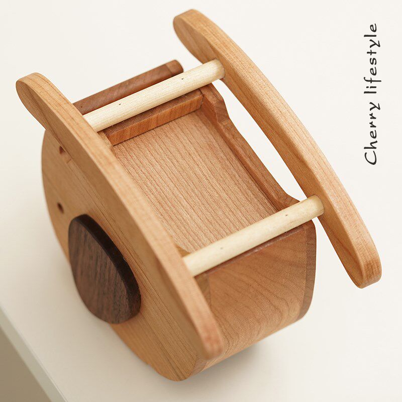 樱桃木小a象收纳桶实木卧室桌面装饰摆件笔筒女生礼物化妆刷收纳,收纳整理,化妆刷收纳盒/桶,淘宝优惠券,粉丝福利购,淘宝优惠卷