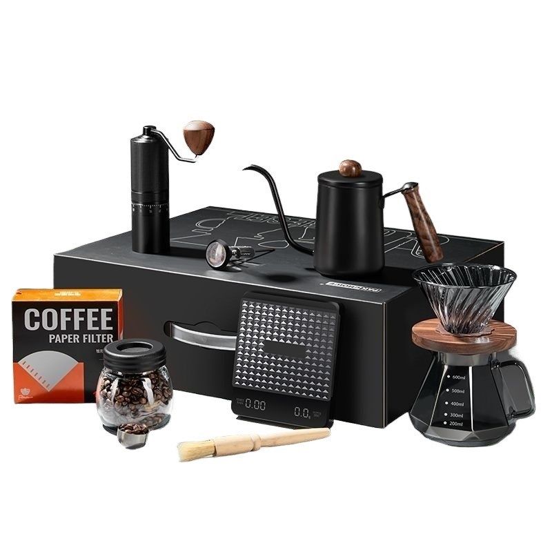 手冲咖啡套装咖啡壶手磨咖啡w机小型家用咖啡器具咖啡豆研磨机全