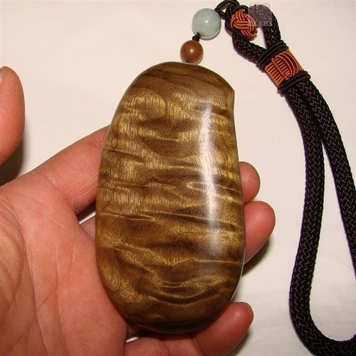 四川金丝楠木水波纹手把件实木男士随H身把玩件阴沉木手玩木料文