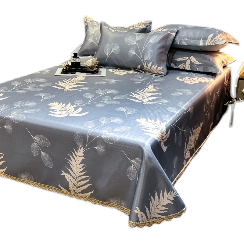 高档冰丝凉席三件套夏季可水洗机洗折叠家用1.5P米1.8床上空调席