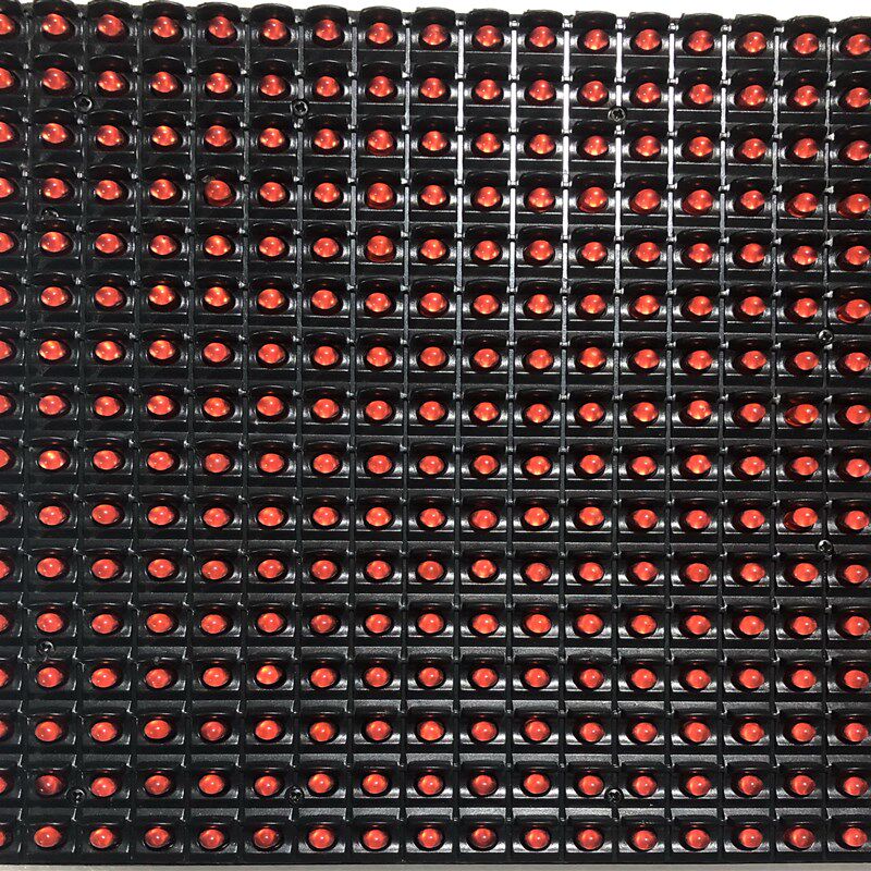 LED单元板显示屏模组p10全户外防水单红半户外走字广告牌维修指导