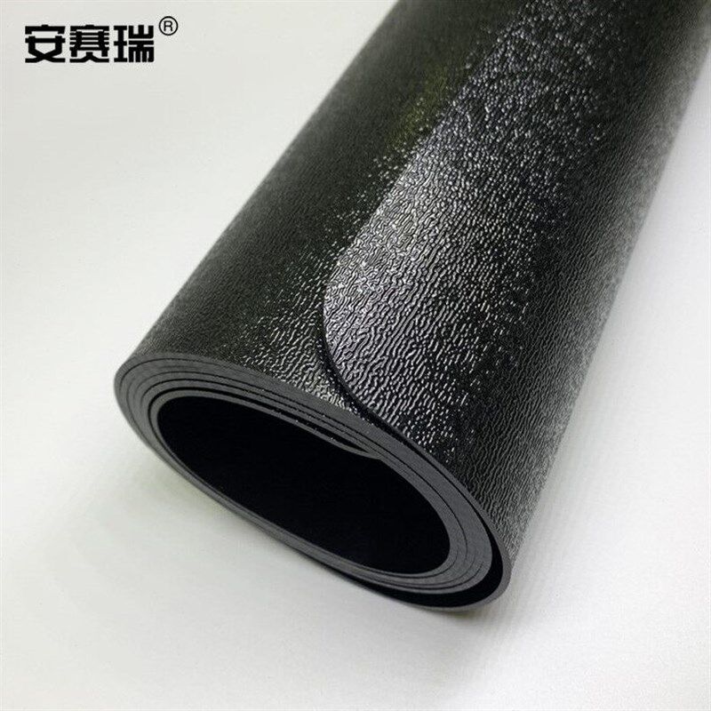 安赛瑞PVC桌布不透明黑色磨砂软玻璃防油防水长方形塑料台布120